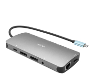 Akcesoria I-TEC USB-C Metal Nano Dock 2x DP 1x HDMI 4K LAN Audio PD 100W C31NANODOCKPROPD